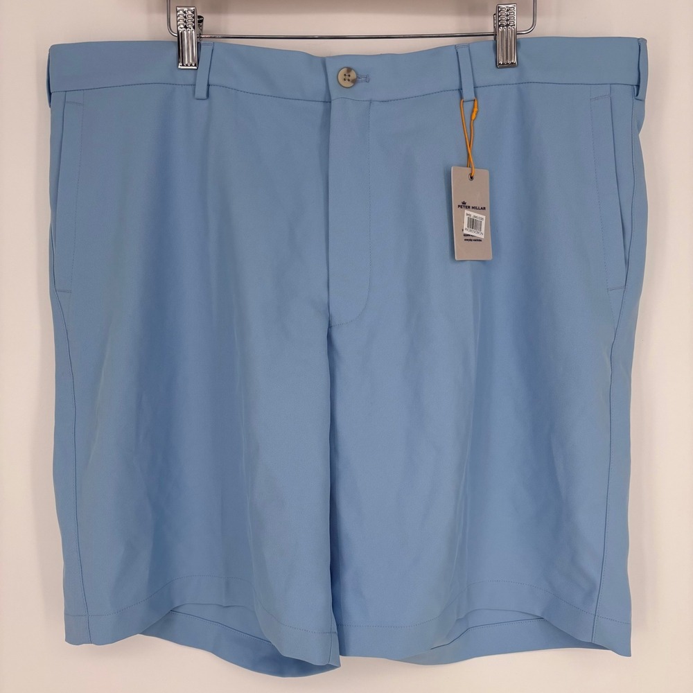 Peter Millar Salem Golf Shorts Mens 40 Blue Performance ME0EB82 Luxury Sport NEW